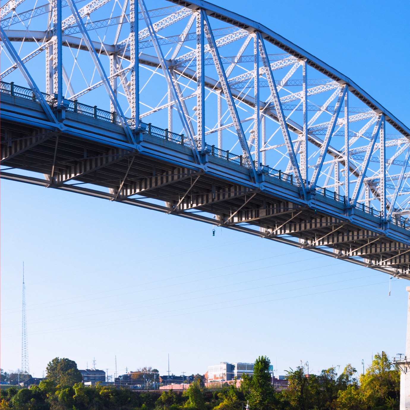 A panoramic photograph of the city of Nashville during the day